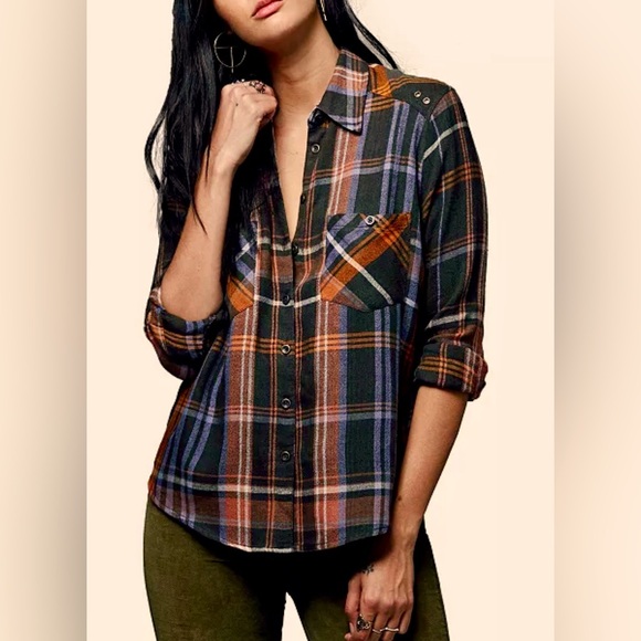 Free People Wesley Long Sleeve Shirt - Picture 1 of 14